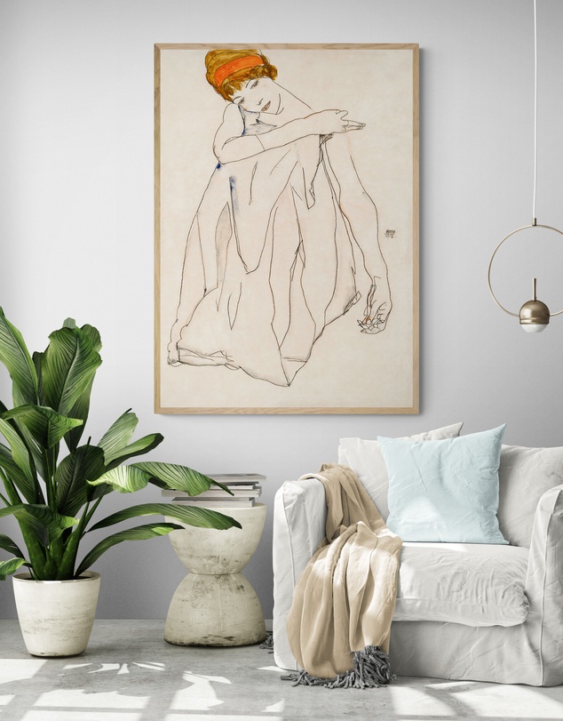 Inka Arthouse - Dancer by Egon Schiele Art Print