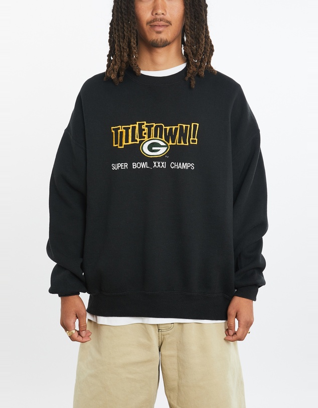 Vintage by The Real Deal - Pre Loved - Vintage 1996 NFL Green Bay Packers Super Bowl Sweatshirt