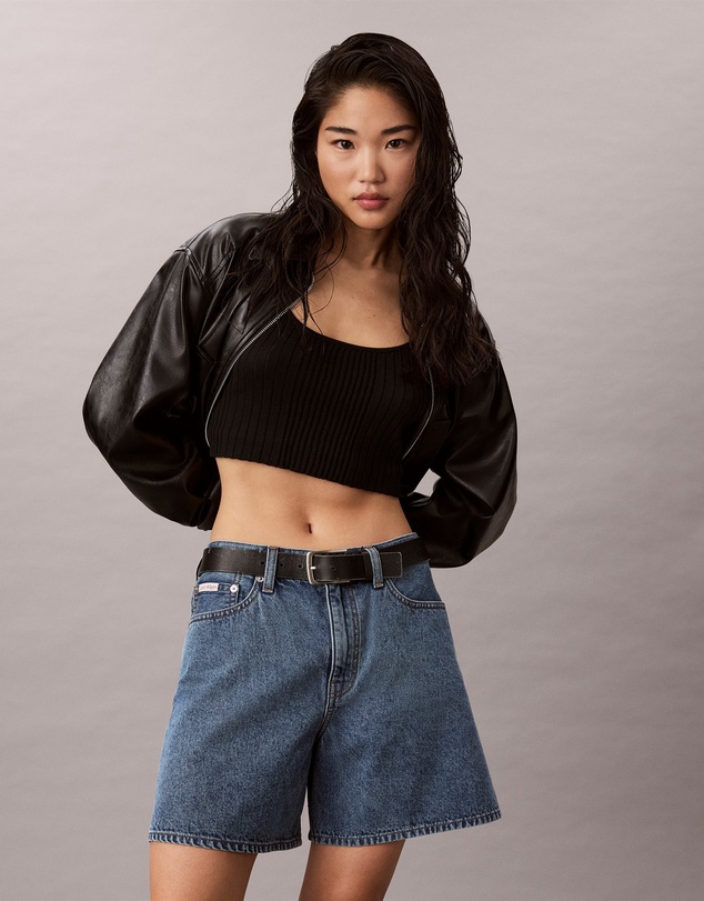 Calvin Klein Jeans - High Rise A-Line Denim Shorts