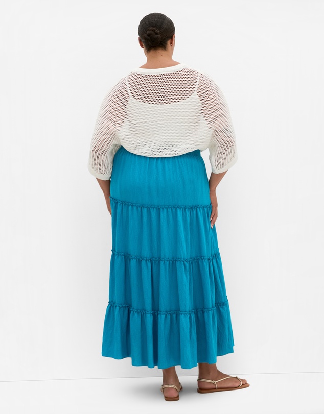 City Chic - Boho Tiered Maxi Skirt