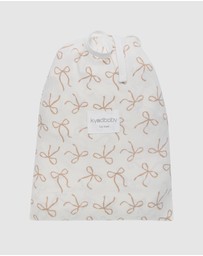 Kynd Baby - Fitted Cot Sheet in Ivory Bow