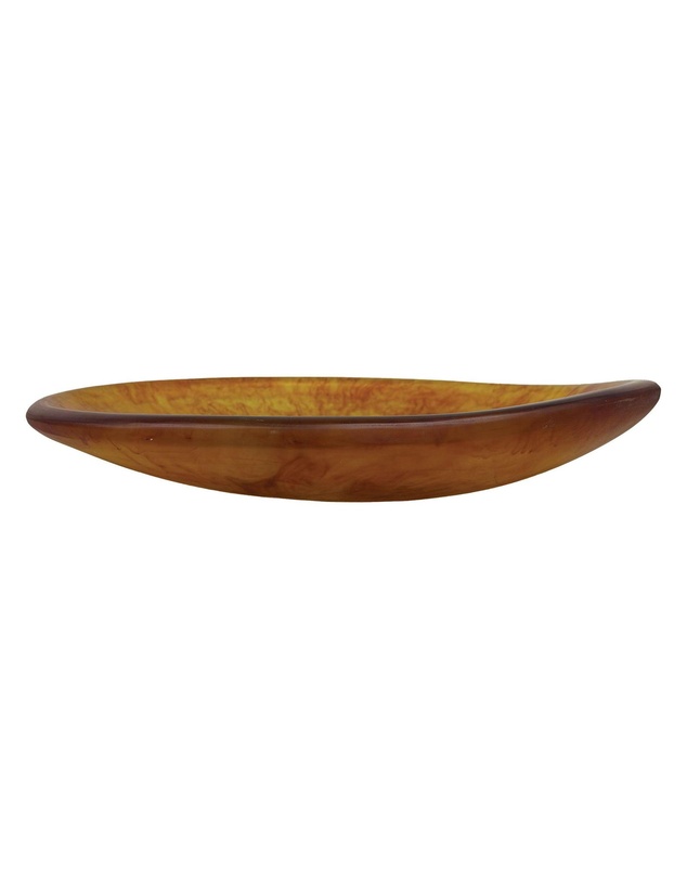 Urban Attitude - Urban Attitude SHAY Extra Large Bowl Height 6cm lowest 12cm highest by Width 52.5cm x 60cm - Burnt Amber