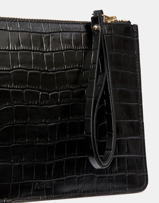 ARKET - Croco-Effect Leather Pouch