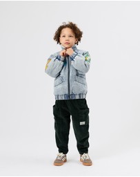 Goldie + Ace - Ari Denim Sherpa Jacket - Babies-Kids