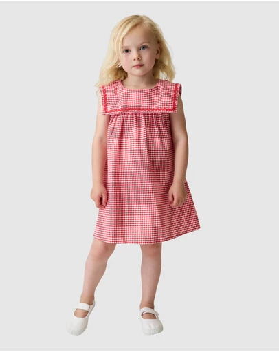 GAP - Sleeveless Linen Sailor Dress - Babies-Kids
