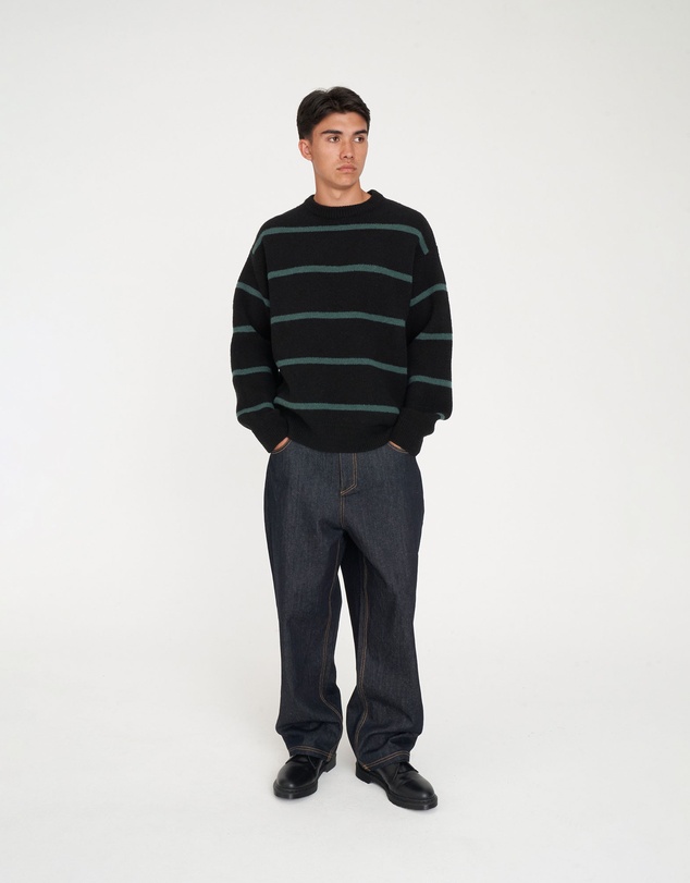 Huffer - Stack Stripe Knit Crew