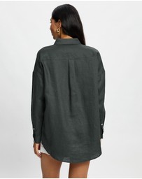 White By FTL - Nami Linen Shirt