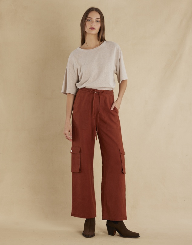 Amelius - Ciel Linen Cargo Pant