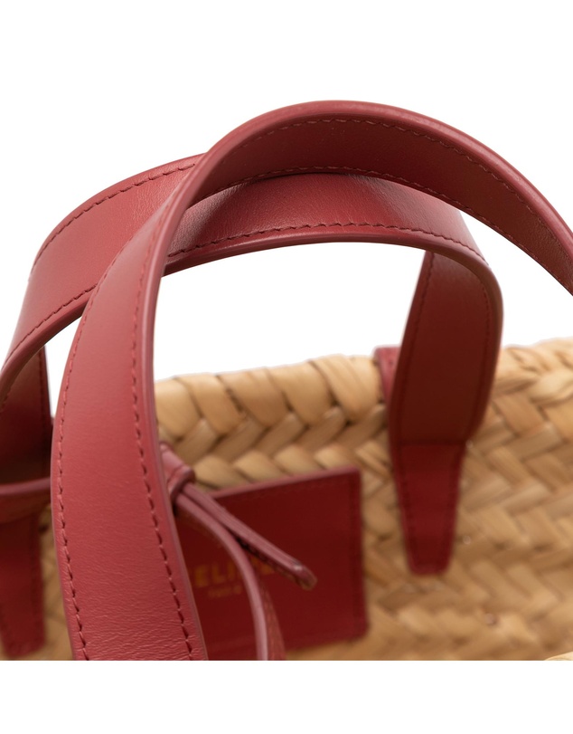 Pre-Loved by Azura Reborn - Pre-Loved Small Raffia Cuir Triomphe Classic Panier Tote