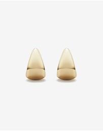 Michael Hill - Polished Graduated Dome Huggie Stud Earrings in 10kt Yellow Gold
