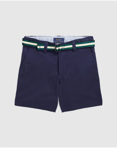 Polo Ralph Lauren - Straight Fit Flex Abrasion Twill Shorts - Kids