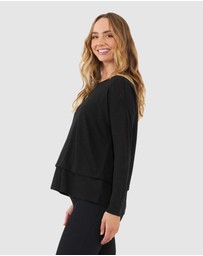 Ripe Maternity - Jazmin Long Sleeve Nursing Top