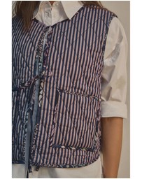 NEXT - Padded Reversible Tie Front Gilet