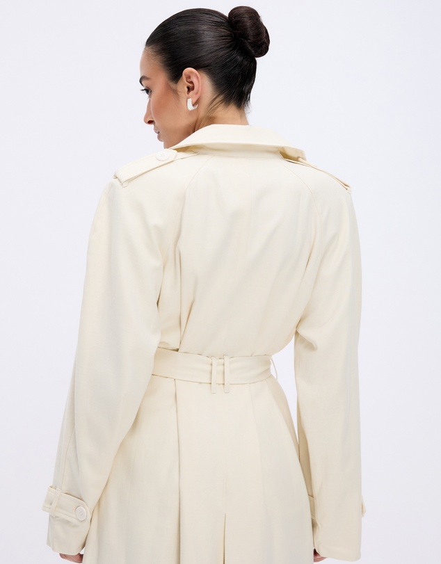 Minima Esenciales - Isra Cotton Twill Trench Coat