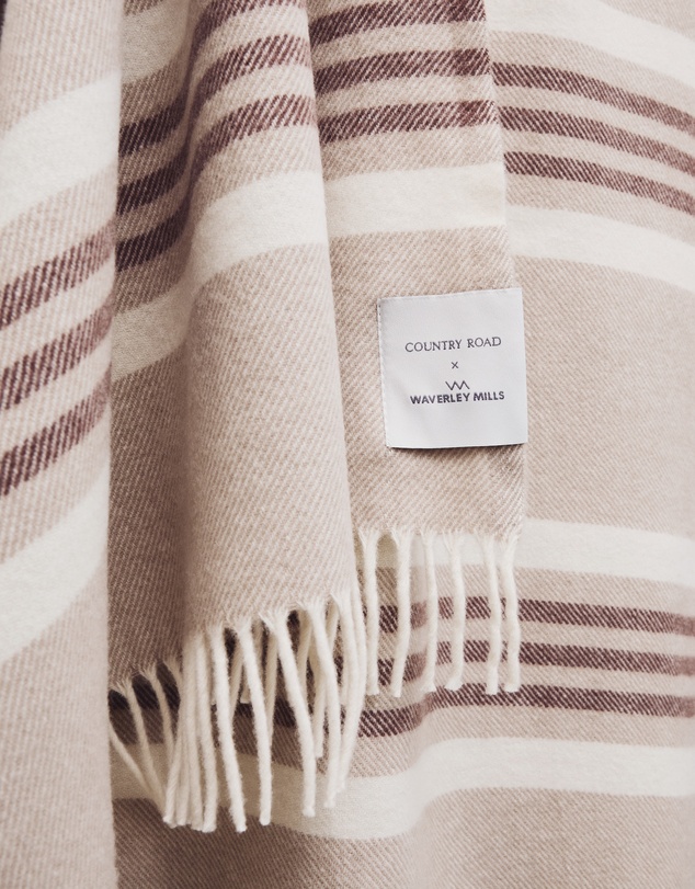 Country Road - Cr X Waverley Mills Moya Merino Wool Throw