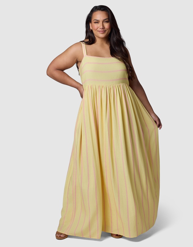Something 4 Olivia - Daisy Stripe Maxi Dress