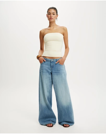 Cotton On - Low Rise Wide Jeans