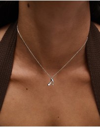 PDPAOLA - Initial 2026 A Silver Pendant Necklace