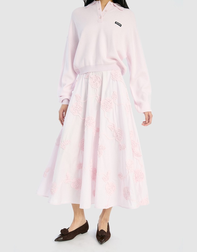 ROTATE - Flower Maxi Skirt