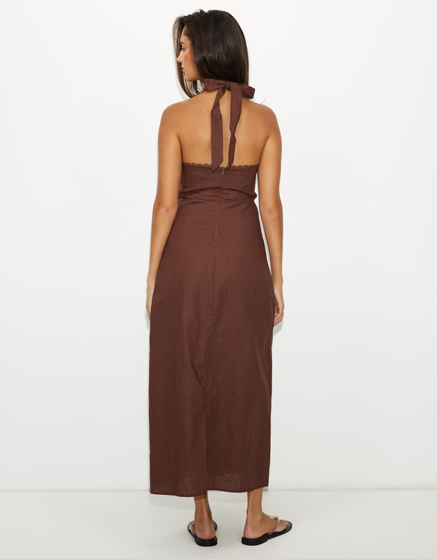 Dazie - Nora Linen Blend Midi Dress
