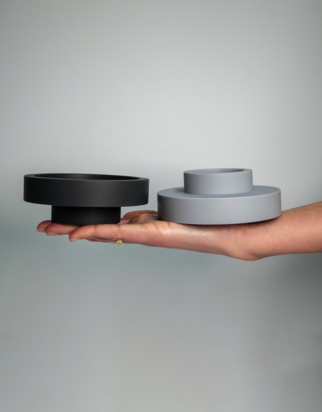 porter green - flipp lrg silicone unbreakable candle holder set