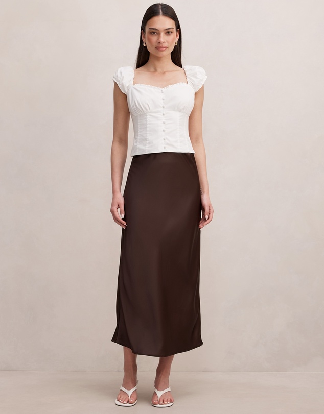 Forever New - Sally Satin Slip Skirt