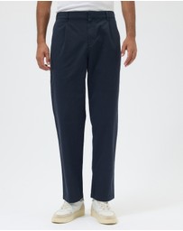 AERE - Pleated Slim Cotton Chinos