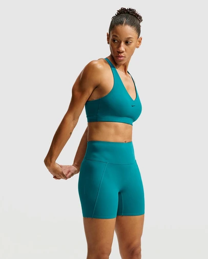 Nike - Universa High-Waisted 5in Biker Shorts with No Front Seam