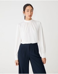 Forcast - Celene Gathered Neck Top