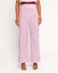 Petal & Pup - Devlin Cotton Pant - Pink Gingham