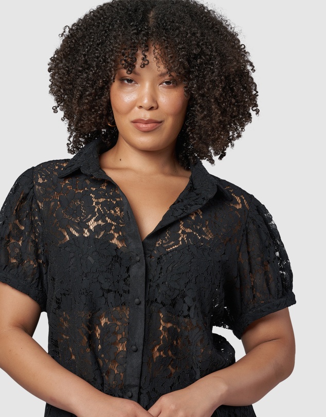 Sunday In The City - Love Lost Lace Shirt