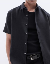 UNISON - Linen S/S Regular Fit Shirt