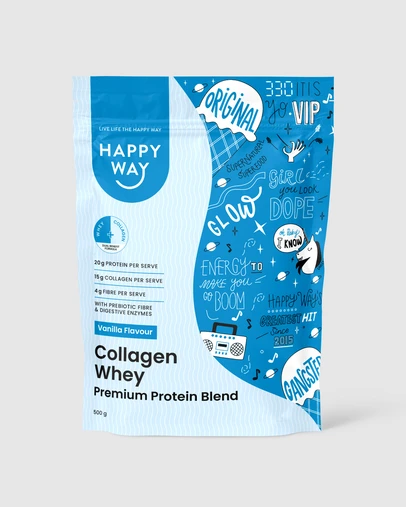 Happy Way - Vanilla Collagen Whey Protein Powder