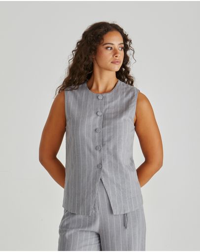 Grey Pinstripe