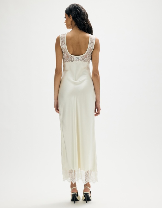 Minima Esenciales - Aisla Lace Midi Dress