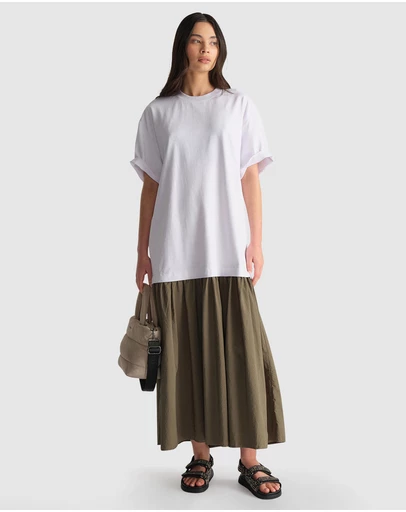 Decjuba - D-Luxe Drop Waist Nylon Dress