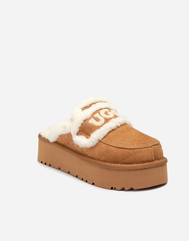 Ozwear Connection Uggs - Ugg Violet Matelasse Shearling Platform Slipper