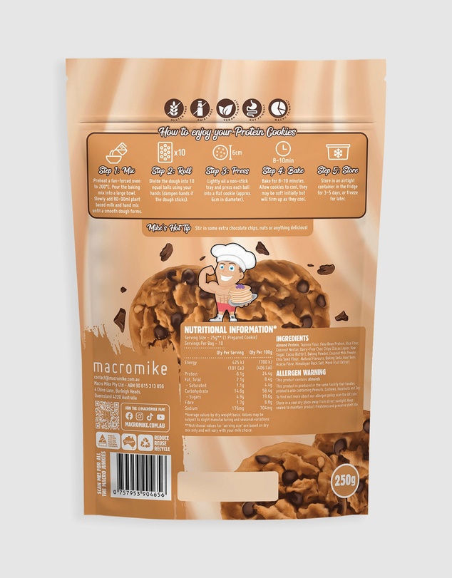 Macro Mike - Choc Chip Protein Cookie Baking Mix - 250g