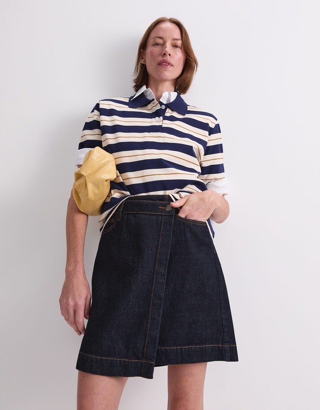 Sportscraft - Simmi Denim Wrap Skirt
