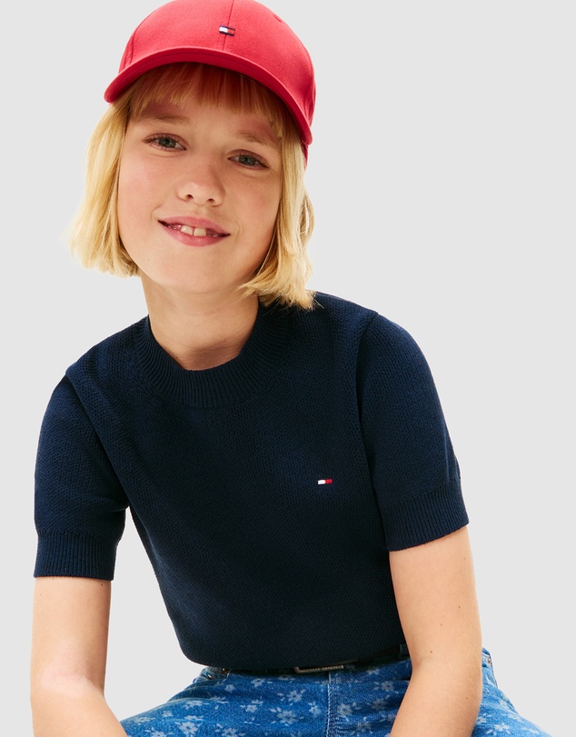 Tommy Hilfiger - Short Sleeve Chenille Sweater - Kids