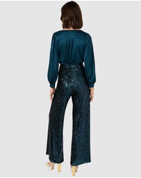 SACHA DRAKE - Sequin Palazzo Pant