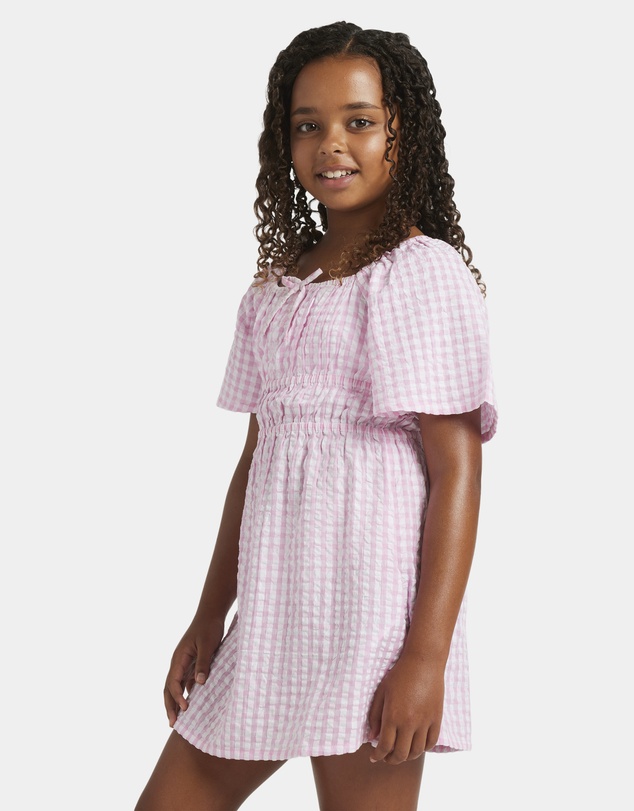 Roxy - Girls 8 to 16 Daisy Check Mini Dress