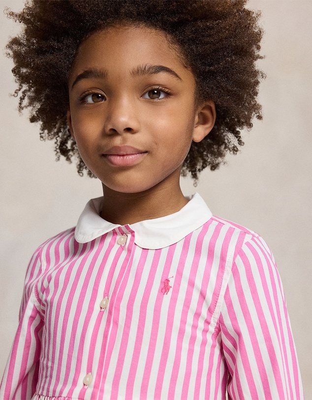 Polo Ralph Lauren - Striped Cotton Poplin Shirtdress - Kids