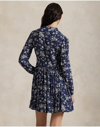 Polo Ralph Lauren - Floral Buttoned Crepe Dress