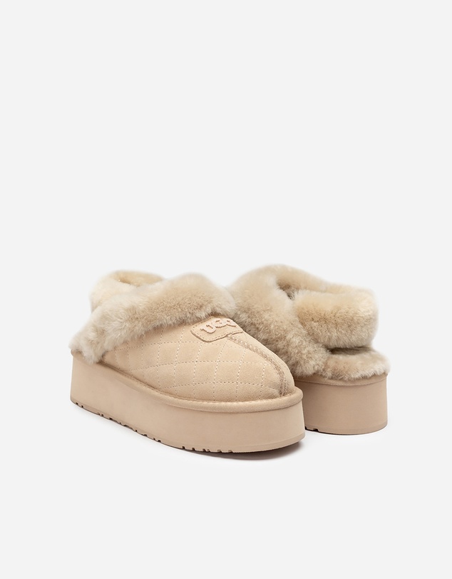 Ozwear Connection Uggs - Ugg Coquette Matelassé Logo Platform Slipper (Detachable Feature)