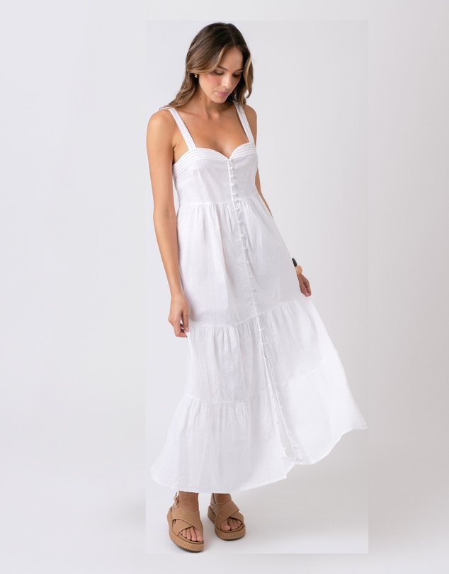 UNE PIECE - Sweetheart Neckline Cotton Maxi Dress