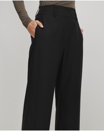 AERE - Elkie Deep Waistband Suit Pants