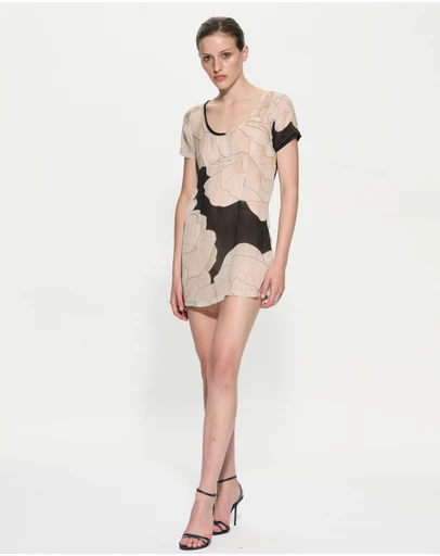 Muma World - Noir Moschata Organza Mini Dress