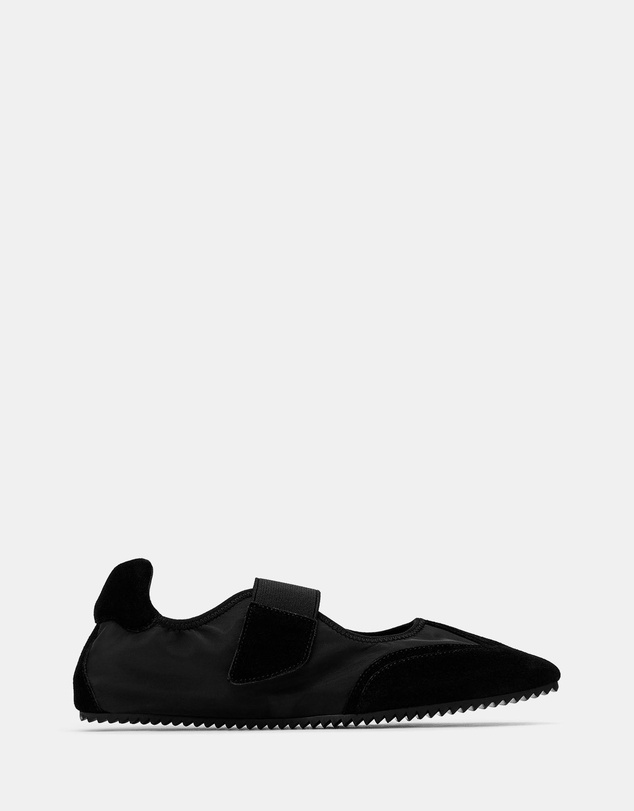 ARKET - Suede-Nylon Mary Jane Flats