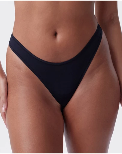 Bras N Things - NKD High Leg G String - Black